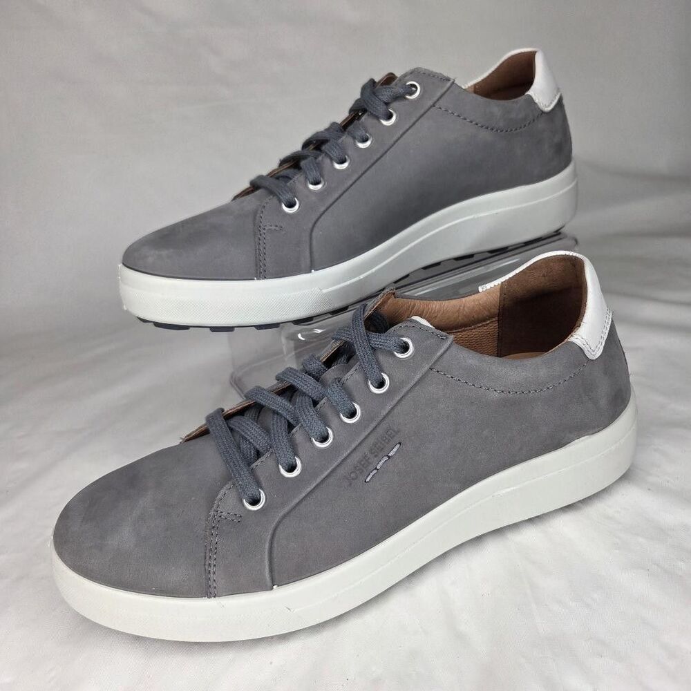 Joseph Siebel Maddox Leather Men’s Sneakers Gray Size 41 (US Size 8)